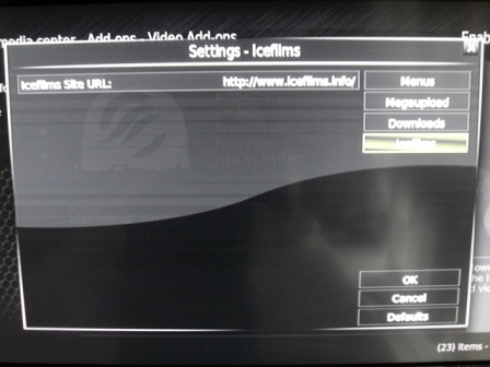 Icefilms Modded XBMC script